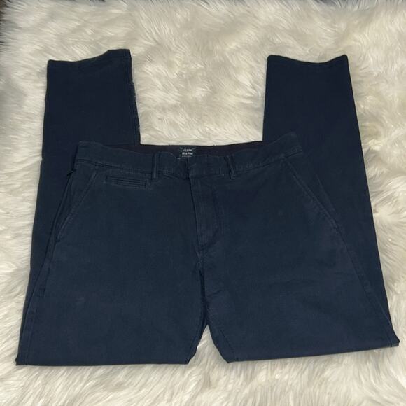Mens J Crew 484 Slim-fit tech pant Navy blue Size 31 - Picture 8 of 11